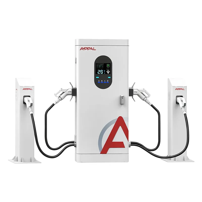 کمرشل فلیٹس کے لیے 160kW ملٹی کنیکٹر DC فاسٹ ای وی چارجنگ اسٹیشن